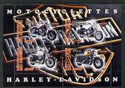 Congo 2013 Harley-Davidson Motorcycles perf sheetlet containing four values fine cto used