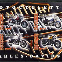 Congo 2013 Harley-Davidson Motorcycles imperf sheetlet containing four values unmounted mint