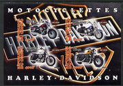 Congo 2013 Harley-Davidson Motorcycles imperf sheetlet containing four values unmounted mint