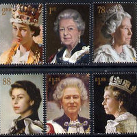 Great Britain 2013 60th Anniversary of Coronation - Royal Portraits perf set of 6 unmounted mint