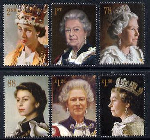 Great Britain 2013 60th Anniversary of Coronation - Royal Portraits perf set of 6 unmounted mint