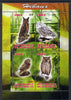 Djibouti 2013 Owls #1 perf sheetlet containing 4 values unmounted mint