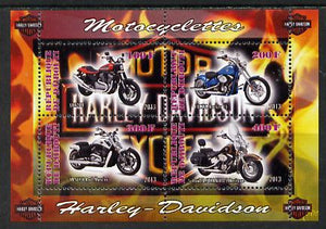 Djibouti 2013 Harley Davidson Motorcycles perf sheetlet containing 4 values unmounted mint