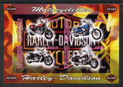 Djibouti 2013 Harley Davidson Motorcycles imperf sheetlet containing 4 values unmounted mint