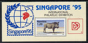 Namibia 1995 Singapore '95 Stamp Exhibition perf m/sheet unmounted mint, SG MS 675
