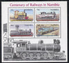 Namibia 1995 Centenary of Namib Railways perf m/sheet unmounted mint SG MS 661