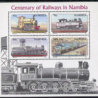 Namibia 1995 Centenary of Namib Railways perf m/sheet unmounted mint SG MS 661