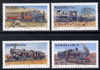 Namibia 1994 Steam Railways perf set of 4 unmounted mint SG 653-6