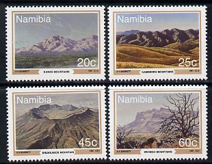 Namibia 1991 Mountains of Namibia perf set of 4 unmounted mint SG 576-9