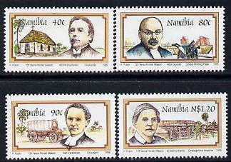 Namibia 1995 Finnish Missionaries perf set of 4 unmounted mint SG 667-70