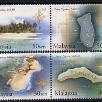 Malaysia 2003 Islands & Beaches - 2nd series perf set of 4 unmounted mint SG 1149-52