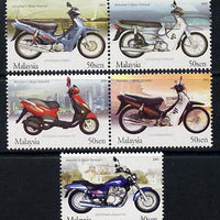 Malaysia 2003 Malaysian Made Motorcycles perf set of 5 unmounted mint SG 1157-61