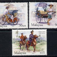 Malaysia 2004 Traditional Transportation perf set of 3 unmounted mint SG 1219-21