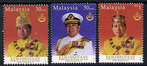 Malaysia 2003 Coronation of Sultan of Singapore perf set of 3 unmounted mint SG 1130-32