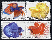 Malaysia 2003 Siamese Fighting Fish perf set of 4 unmounted mint SG 1133-36