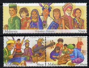 Malaysia 2002 Malaysian Unity perf set of 3 unmounted mint SG 1092-94