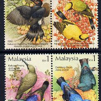 Malaysia & Singapore 2002 Joint Issue - Birds perf set of 4 unmounted mint SG 1080-83