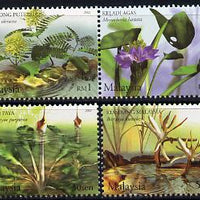 Malaysia 2002 Aquatic Plants perf set of 4 unmounted mint SG 1075-78