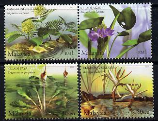 Malaysia 2002 Aquatic Plants perf set of 4 unmounted mint SG 1075-78