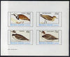 Bernera 1982 Birds #14 (Turnstone, Sanderling & Dotterels) imperf,set of 4 values (10p to 75p unmounted mint)