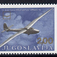 Yugoslavia 1972 World Gliding Championships 2d unmounted mint, SG 1528