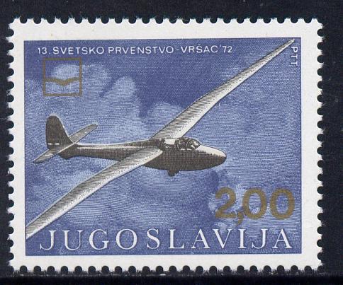 Yugoslavia 1972 World Gliding Championships 2d unmounted mint, SG 1528