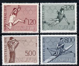 Yugoslavia 1976 Montreal Olympic Games perf set of 4 unmounted mint, SG 1742-45