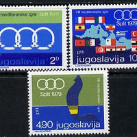 Yugoslavia 1979 Eighth Mediterranean Games perf set of 3 unmounted mint, SG 1888-90