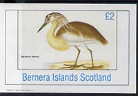 Bernera 1982 Squacco Heron imperf deluxe sheet (£2 value) unmounted mint