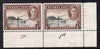Nyasaland 1945 KG6 1/2d Lake Nyasa SE corner pair with plate no.3a-1a mounted mint, SG 144