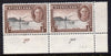 Nyasaland 1945 KG6 1/2d Lake Nyasa SE corner pair with plate no.2a-2a mounted mint, SG 144
