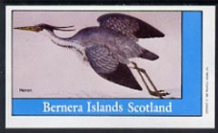 Bernera 1982 Heron imperf souvenir sheet (£1 value) unmounted mint