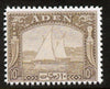 Aden 1937 Dhow 10r olive,'Maryland' perf 'unused' forgery, as SG 12 - the word Forgery is either handstamped or printed on the back and comes on a presentation card with descriptive notes
