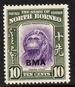 North Borneo 1945 BMA overprinted on Orang-Utan 10c unmounted mint, SG 326