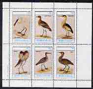 Staffa 1982 Waders (Bittern (2), Plover, Spoonbill, Whimbrel & Ruff) perf set of 6 values (15p to 75p) unmounted mint