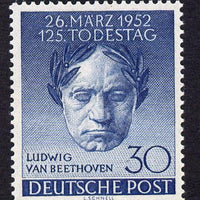 Germany - West Berlin 1952 125th Death Anniversary of Beethoven 30pf unmounted mint, SG B87