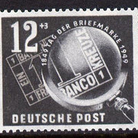 Germany - East 1949 Stamp Day 12pf + 3pf grey-black unmounted mint, SG E4