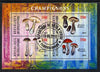 Ivory Coast 2013 Fungi #1 perf sheetlet containing 4 values fine cto used
