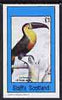 Staffa 1982 Birds #20 (Toucan) imperf souvenir sheet (£1 value),unmounted mint