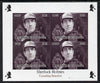 Congo 2013 Sherlock Holmes #2b imperf sheetlet containing 4 vals (top right design from sheet #2) unmounted mint. Note this item is privately produced and is offered purely on its thematic appeal, it has no postal validity