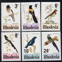 Rhodesia 1977 Birds 2nd series perf set of 6 unmounted mint SG 537-42
