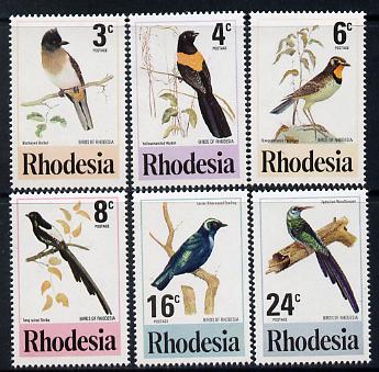 Rhodesia 1977 Birds 2nd series perf set of 6 unmounted mint SG 537-42