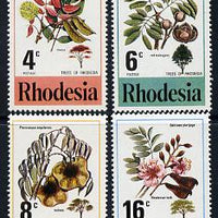 Rhodesia 1976 Trees perf set of 4 unmounted mint SG 533-36