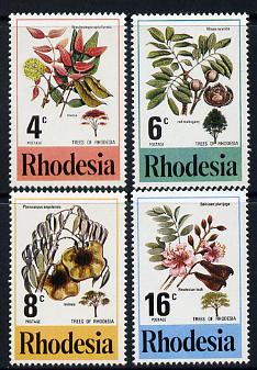 Rhodesia 1976 Trees perf set of 4 unmounted mint SG 533-36