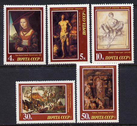 Russia 1987 West European Art set of 5 unmounted mint, SG 5761-65, Mi 5717-21