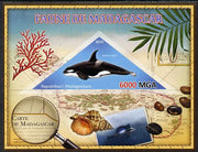 Madagascar 2013 Fauna - Killer Whale imperf sheetlet containing one triangular value unmounted mint