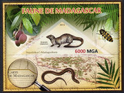 Madagascar 2013 Fauna - Egyptian Mongoose imperf sheetlet containing one triangular value unmounted mint