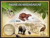 Madagascar 2013 Fauna - Salanoia Durrelli imperf sheetlet containing one triangular value unmounted mint