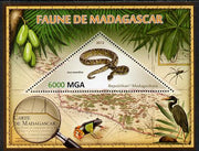 Madagascar 2013 Fauna - Boa Manditra perf sheetlet containing one triangular value unmounted mint