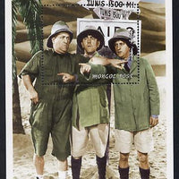 Mongolia 1998 The Three Stooges (Comedy series) perf m/sheet #5 containing 1 value (wearing Pith Helmets) unmounted mint, SG MS 2697e